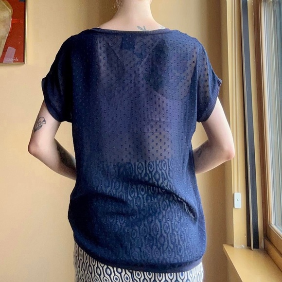 Bobeau Sheer Blouse - Picture 3 of 4